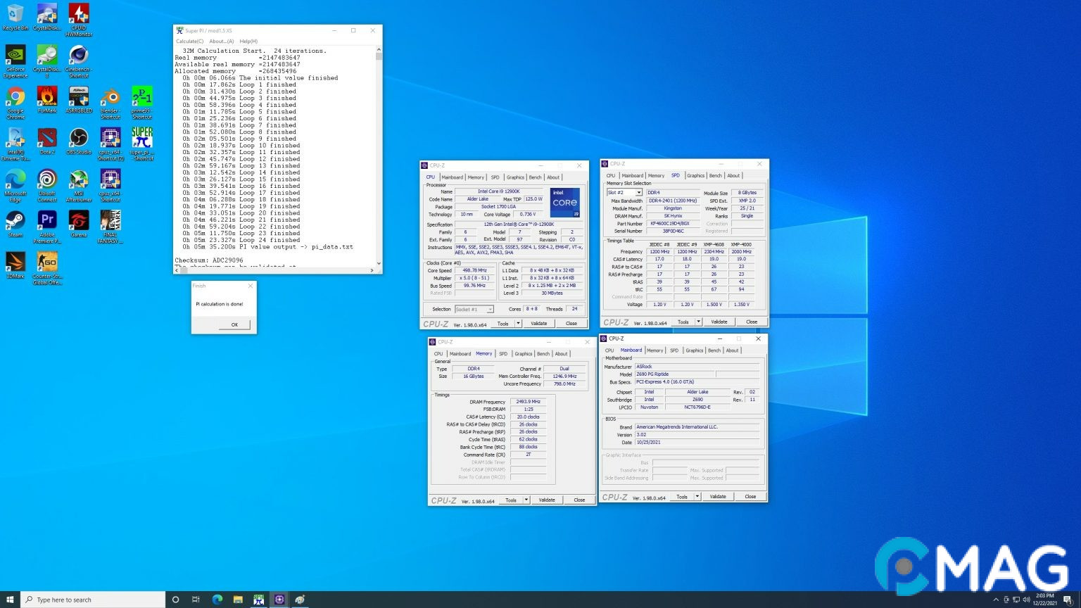danh-gia-asrock-z690-pg-riptide-29 Kiểm tra khả năng ép xung RAM