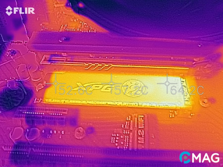 danh-gia-asrock-z690-pg-riptide-34 Kiểm tra hiệu suất giải nhiệt của Heatsink M.2