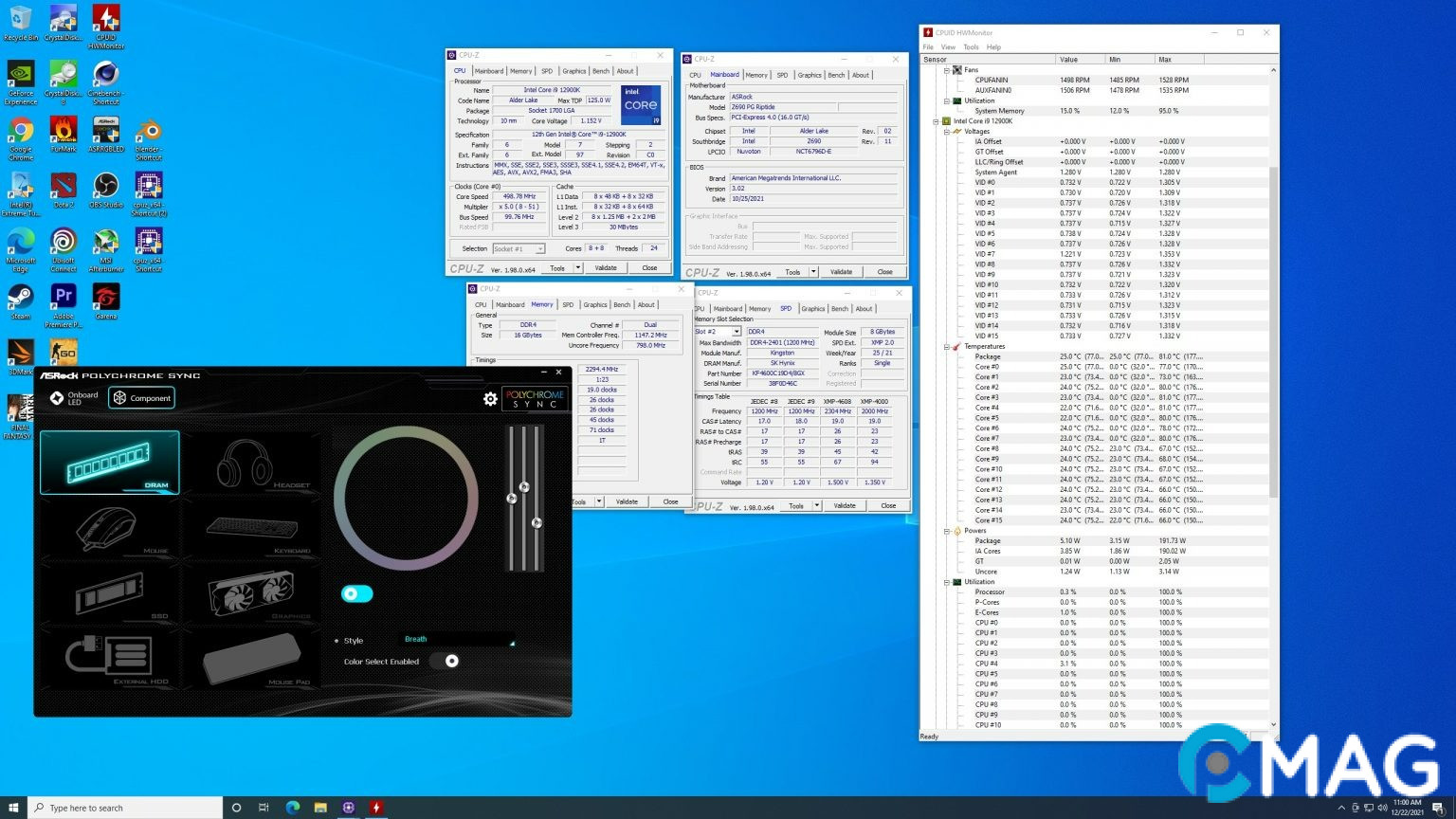 danh-gia-asrock-z690-pg-riptide-36 Kiểm tra hiệu suất giải nhiệt của Heatsink M.2
