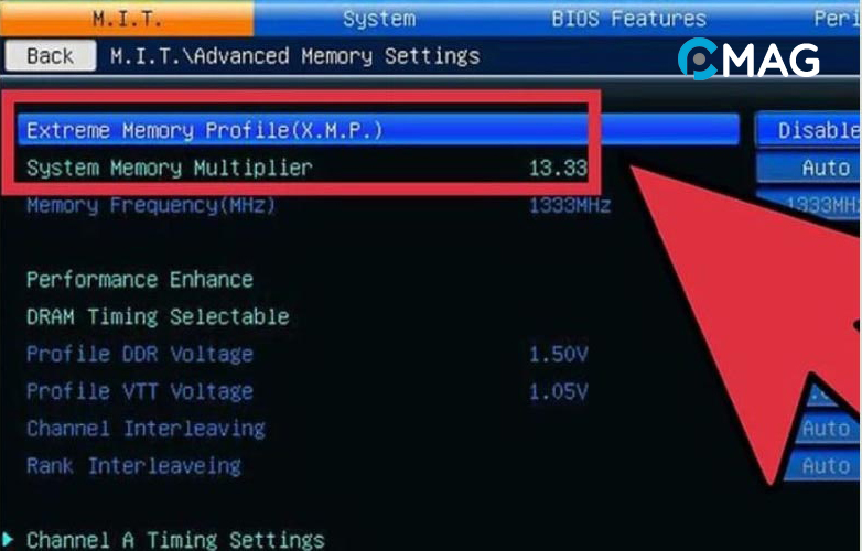 ep-xung-cpu-4 Giảm tốc độ bus RAM