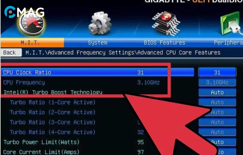 ep-xung-cpu-7 Hạ tốc độ cơ bản
