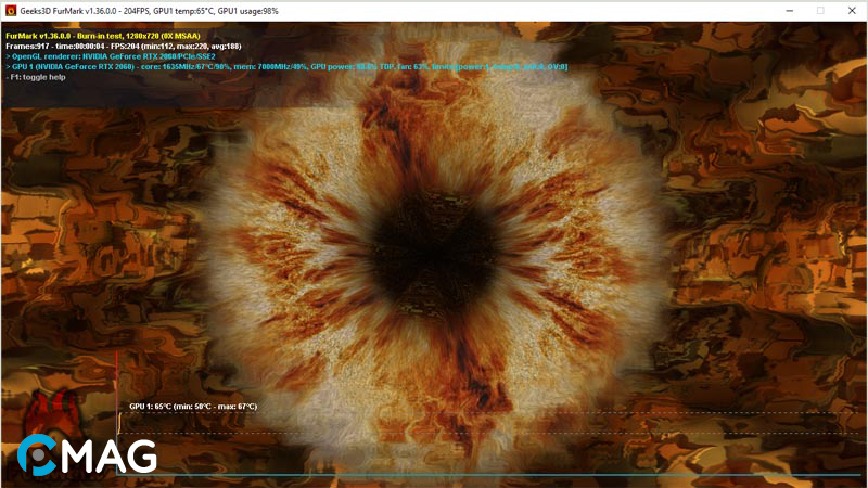 furmark-11 Cách stress test GPU bằng FurMark